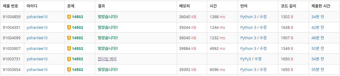 [Python] 백준 14502