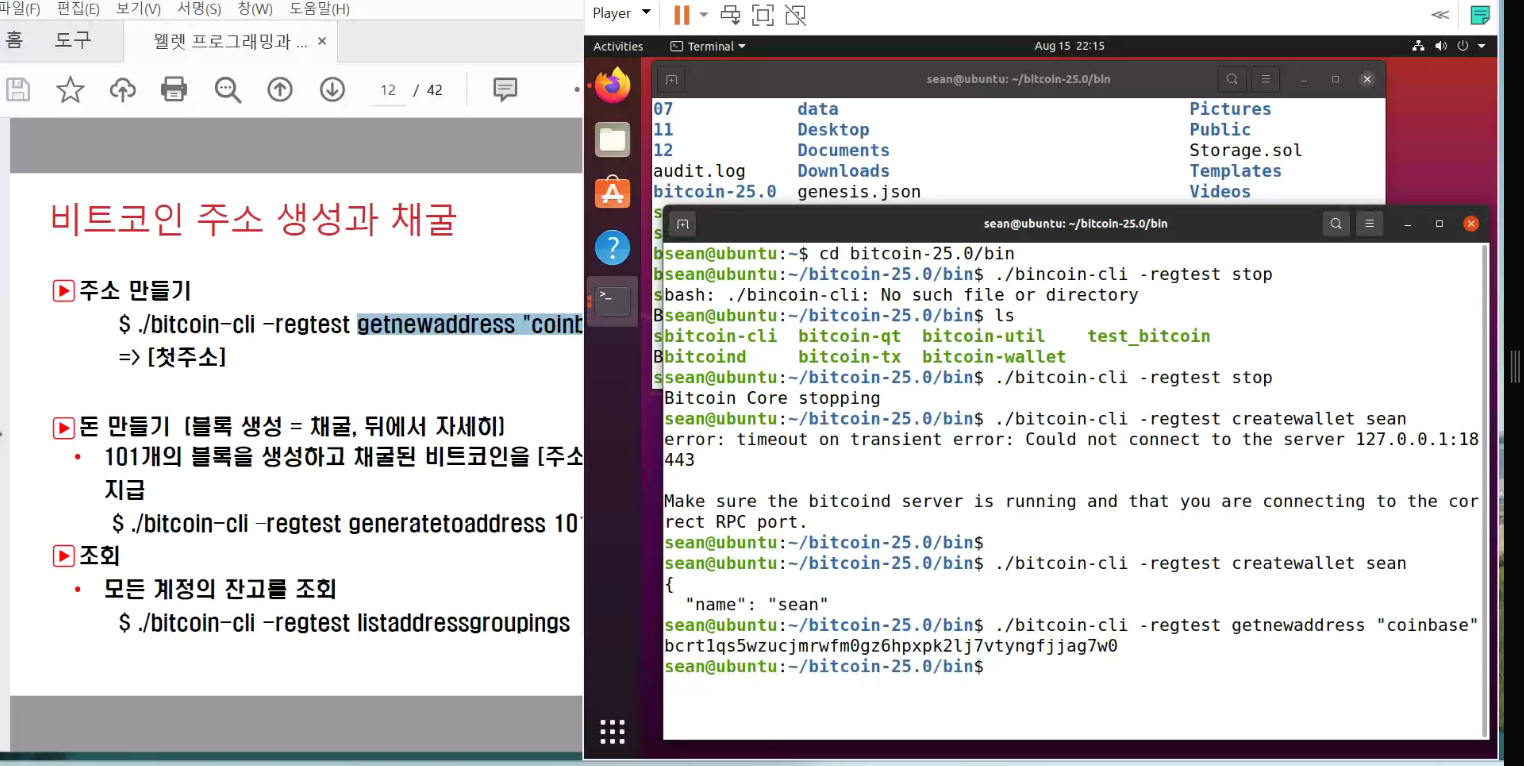 블록체인 보안 (2) : 비트코인 실습
