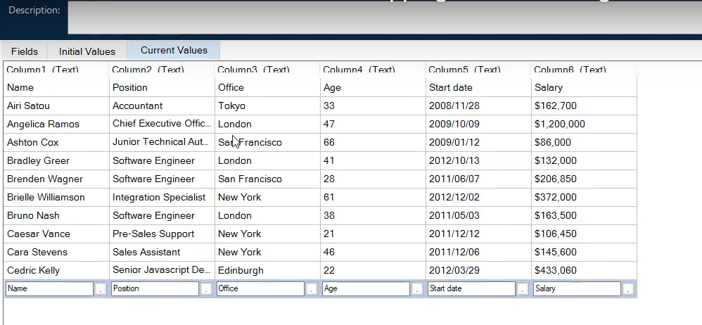 Blue Prism Custom Table Data Scrapping with Code stage