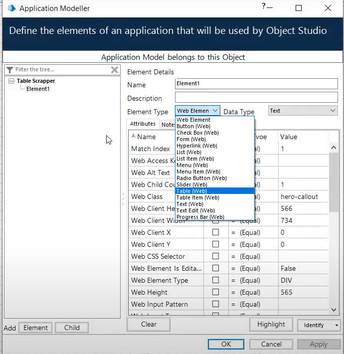 Blue Prism Custom Table Data Scrapping with Code stage
