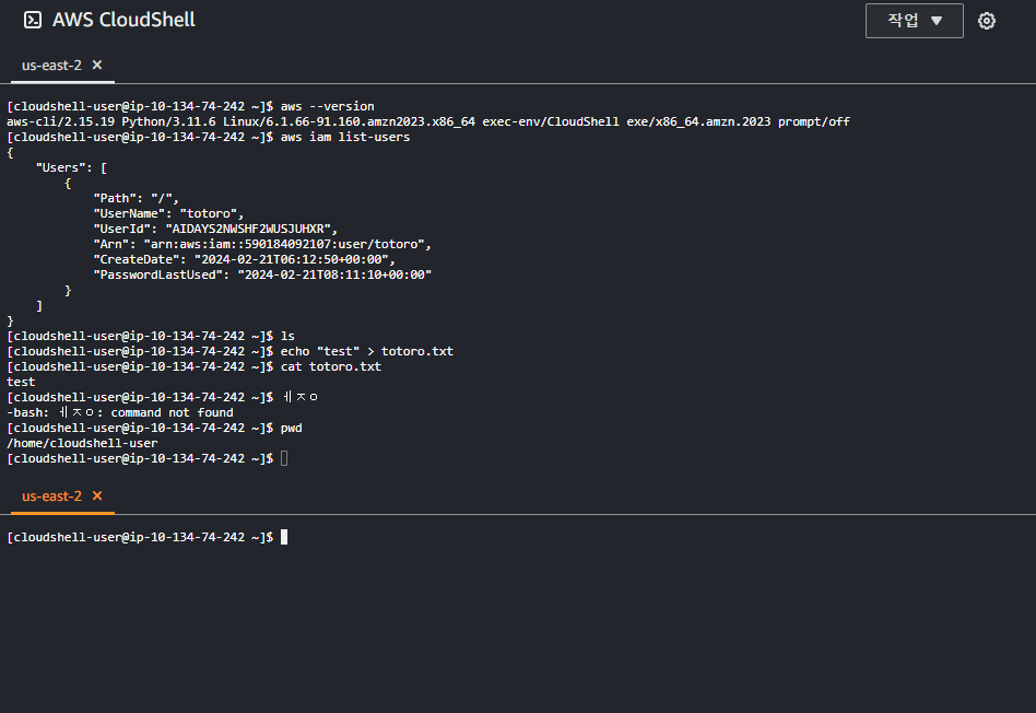 AWS CloudShell
