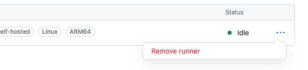 Remove runner