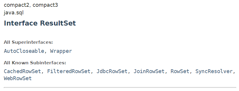 JAVA : java.sql
