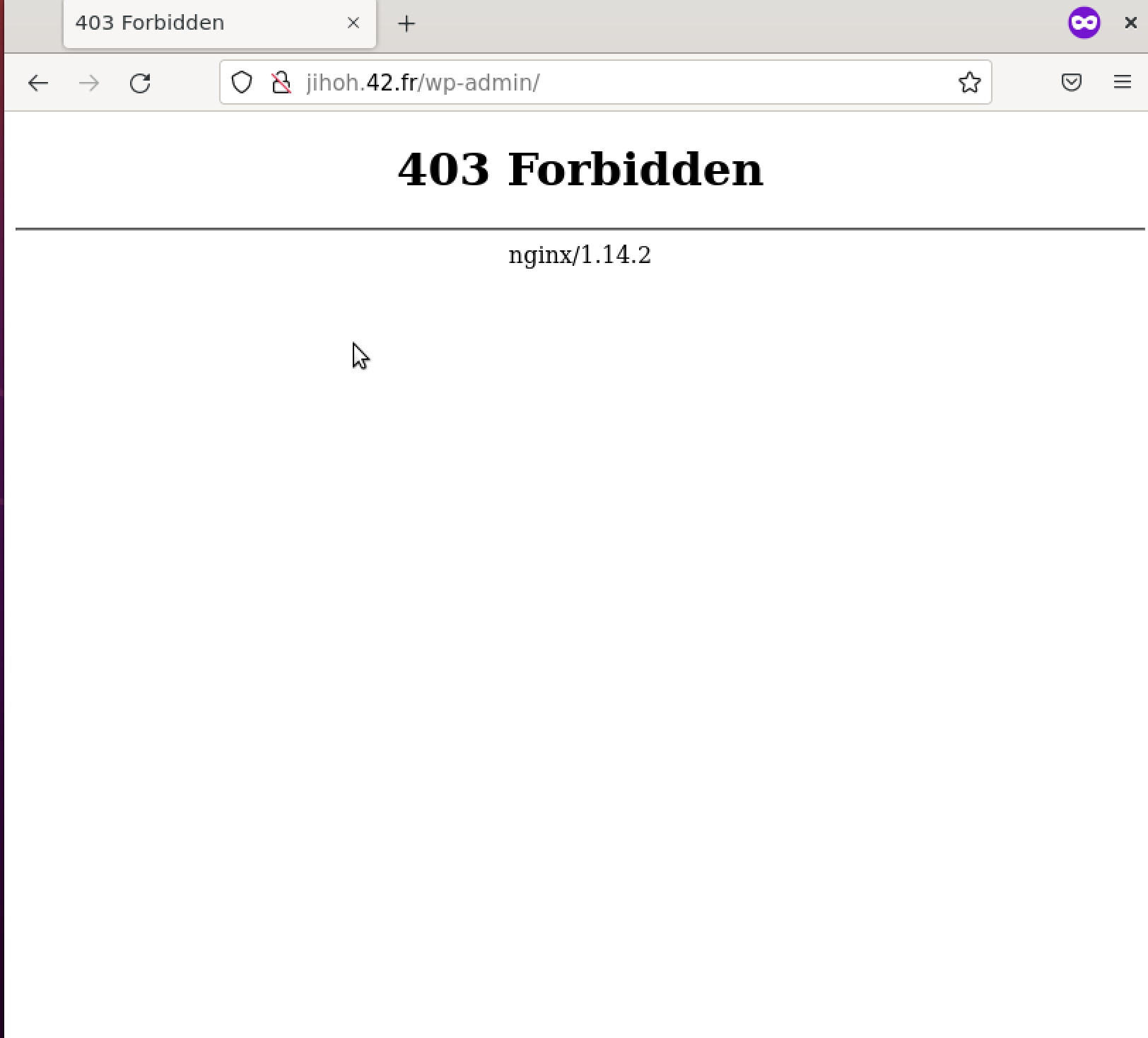 Wordpress 403 Forbidden Error