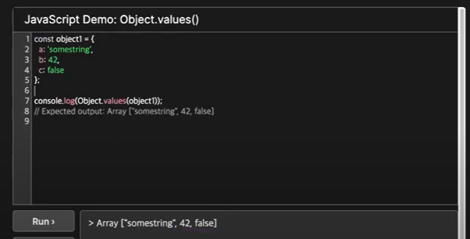 Object.values