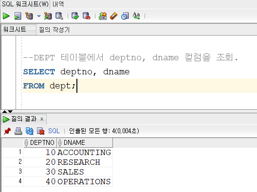 오라클 SQL과 PL/SQL-SELECT