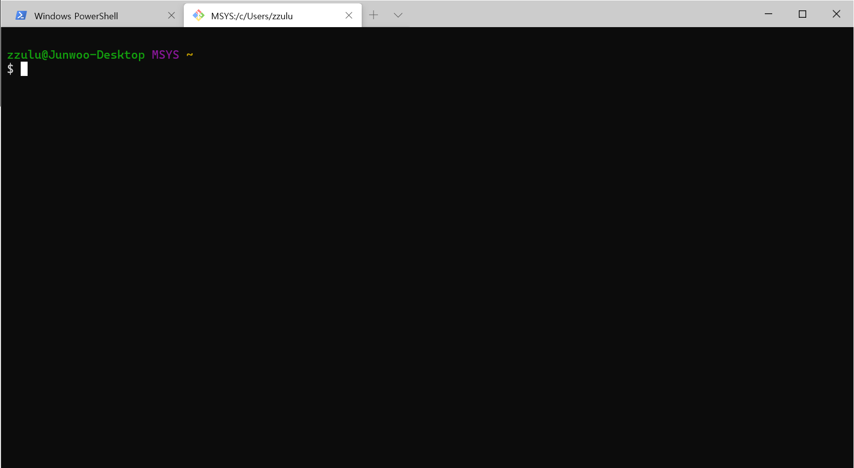 Git Bash with Windows Terminal