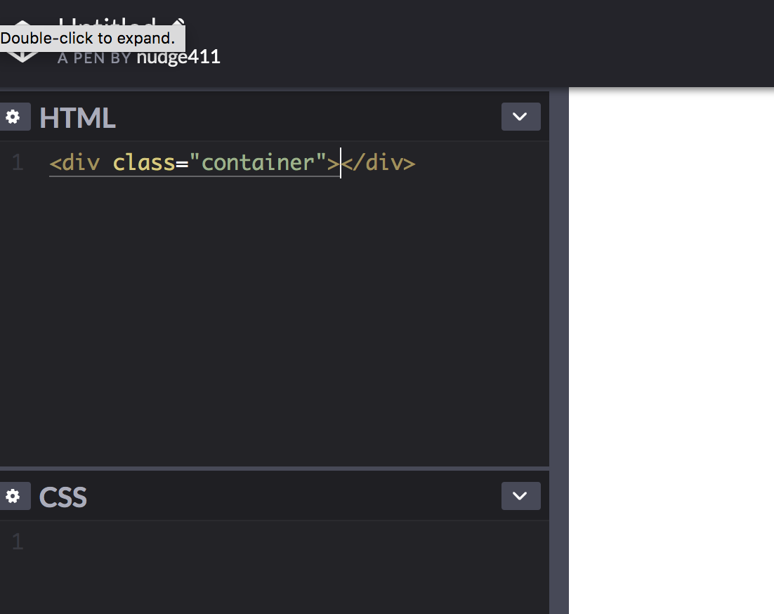 CodePen HTML 자동완성 기능