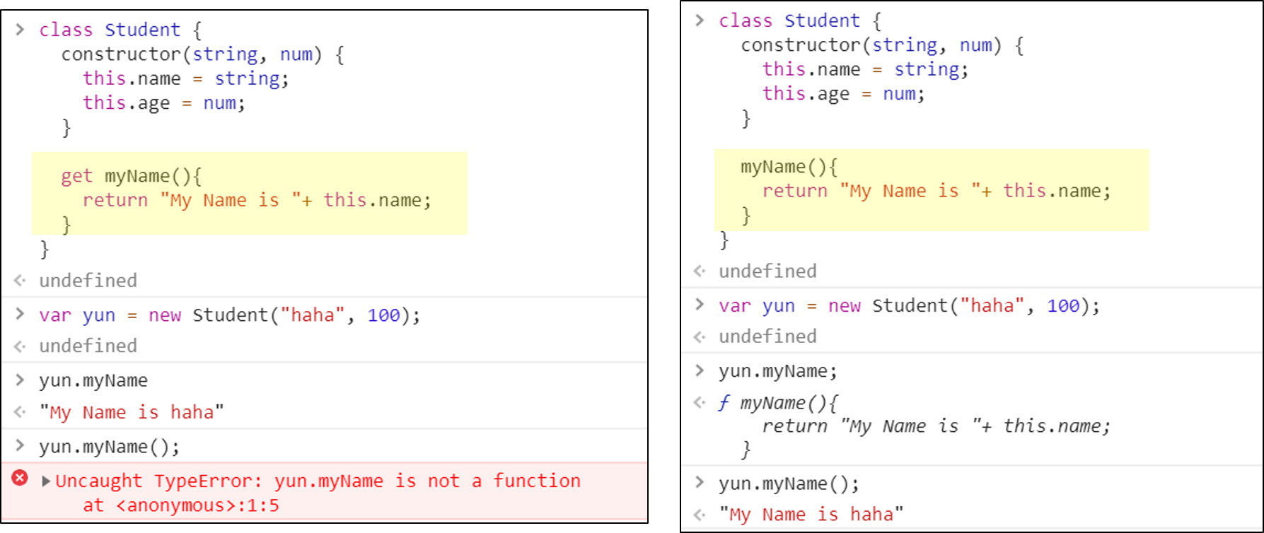 [JavaScript] ES6 class 키워드
