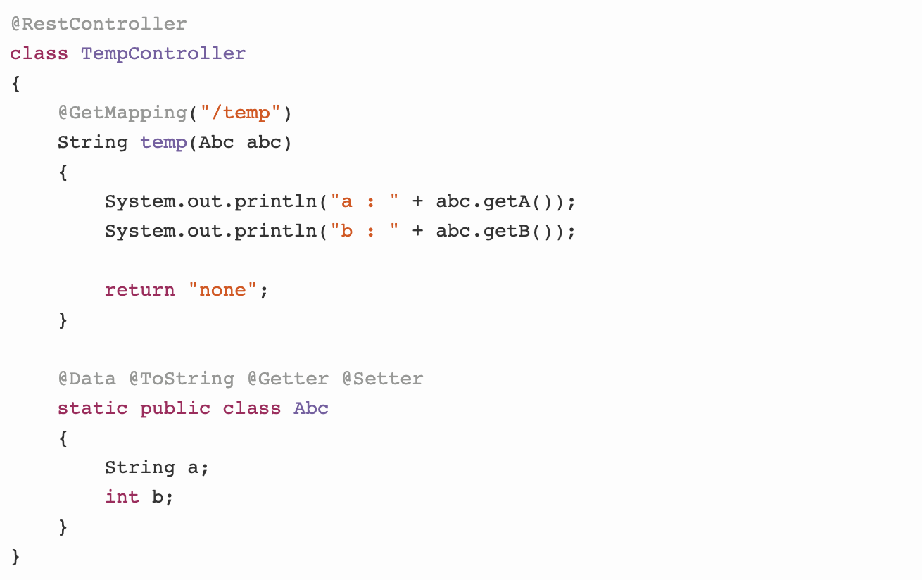 Spring controller parameter